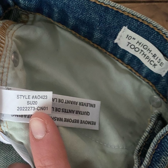 J. Crew Denim NWOT 10" High-Rise Toothpick Corn Field Wash Jeans #AO423 Size 29 - Picture 8 of 10